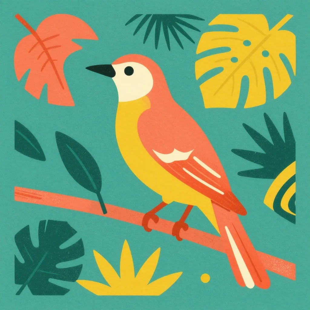 Ein Vogel im Vektor Stil